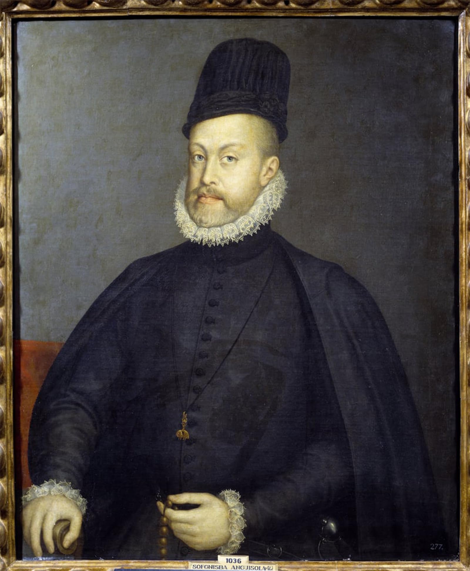 ARTXLXXBN Famous Prints Artwork Pictures Poster Painting Art Portrait of the King of Spain Philip Ii by Sofonisba Anguissola Artwork Landscape Pictures for Home Decor 60x90cm