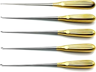 Spratt Brun Bone Curette Bundle Curved 26 cm Fig. 0-00000 (Set of 5)