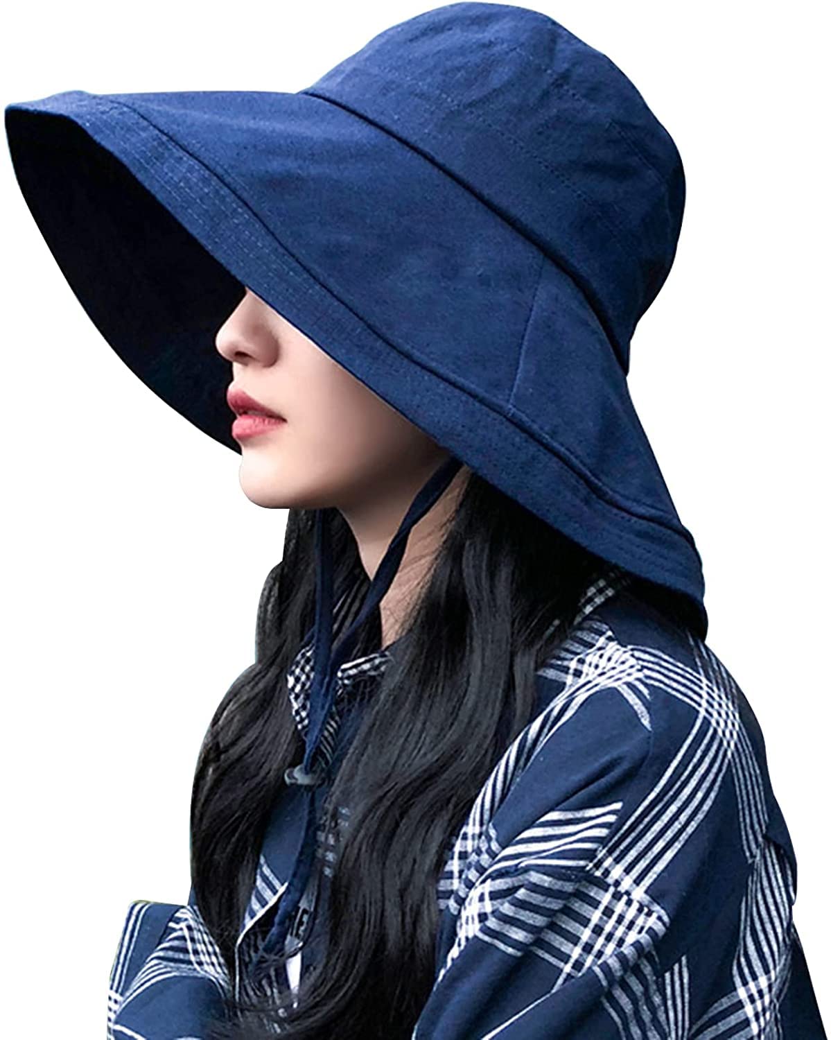 DRIONOwomens Wide Brim Women Sun Hat Bucket Hat Bucket Hat