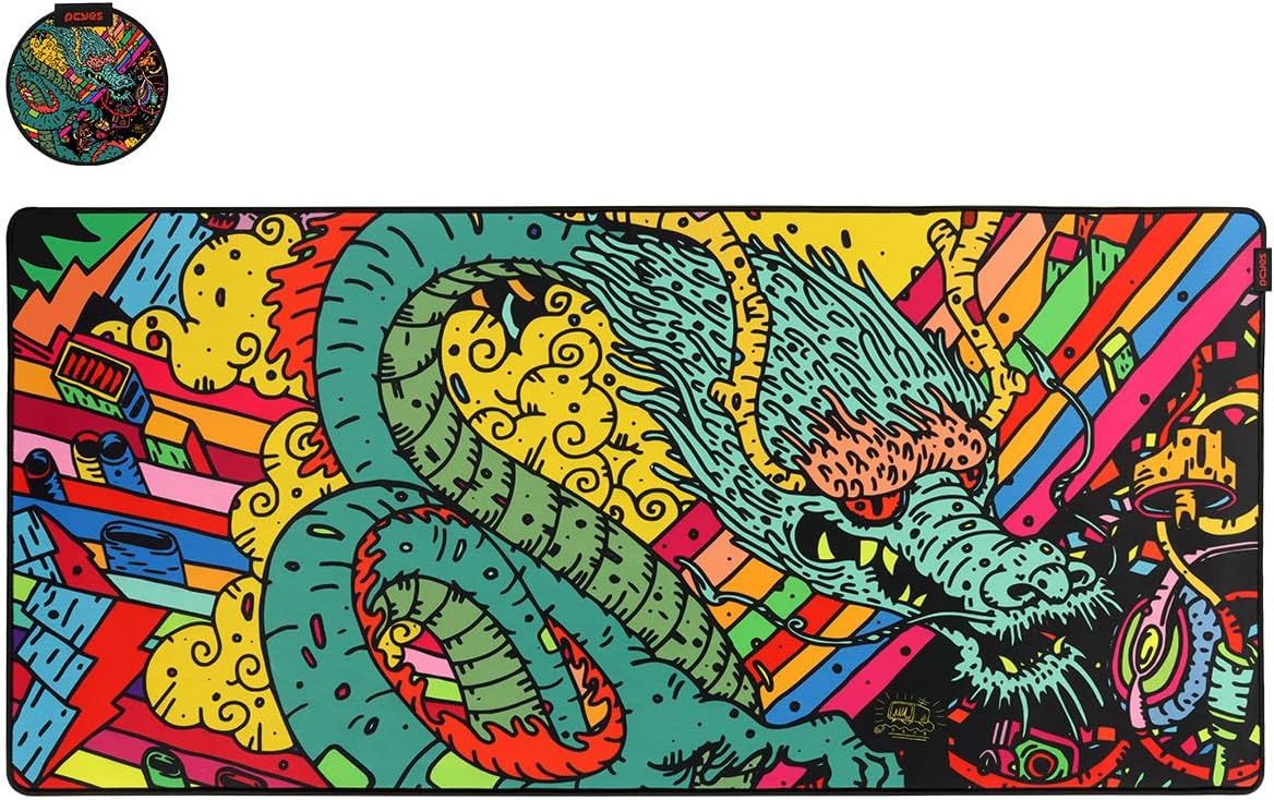 MOUSE PAD DRAGON EXTENDED ESTILO SPEED 900X420MM – PMD90X42 - PCYES