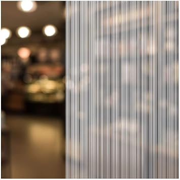 BDF 4WHSTR Decorative Window Film White Stripe - 36in X 7ft