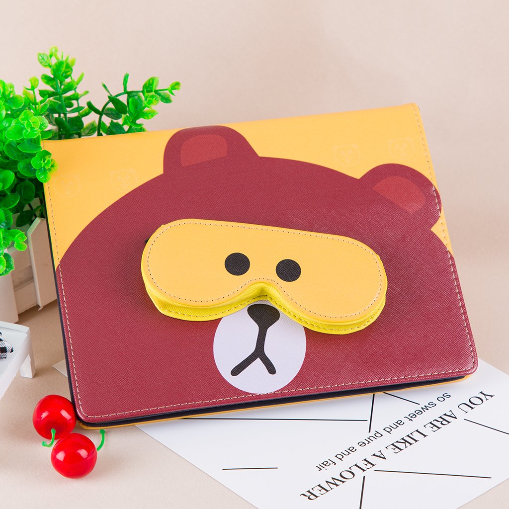 IDEGG Case for iPad 2 3 4 (Cute Bear - Yellow)