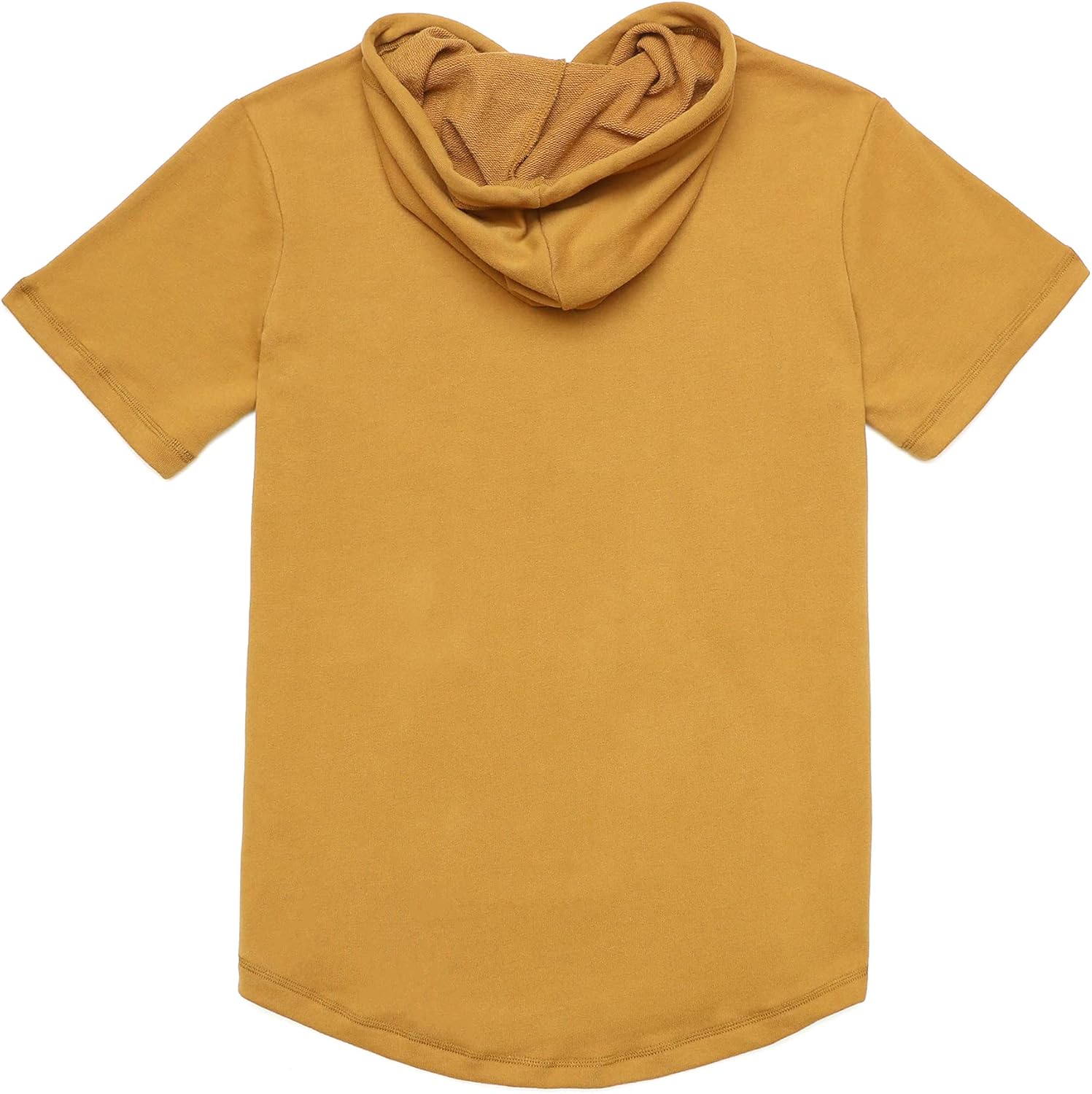 Dubinik®Short Sleeve Hoodie Lightweight Soft Cotton Moisture Wicking Kangaroo Pocket Short Sleeve Hoodie For Men - Image 3