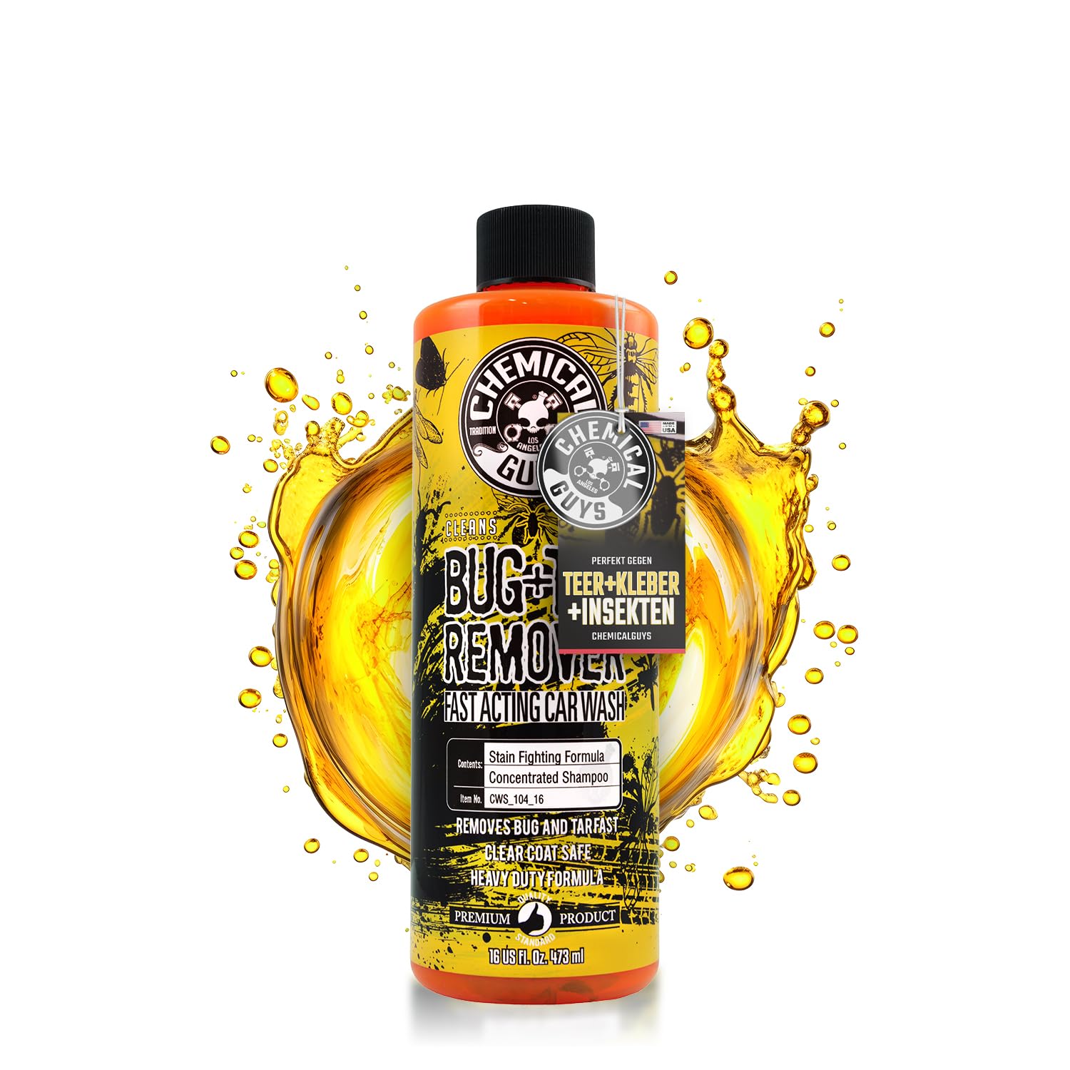 Chemical Guys Bug & Tar Heavy Duty Car Wash Shampoo (473ml)