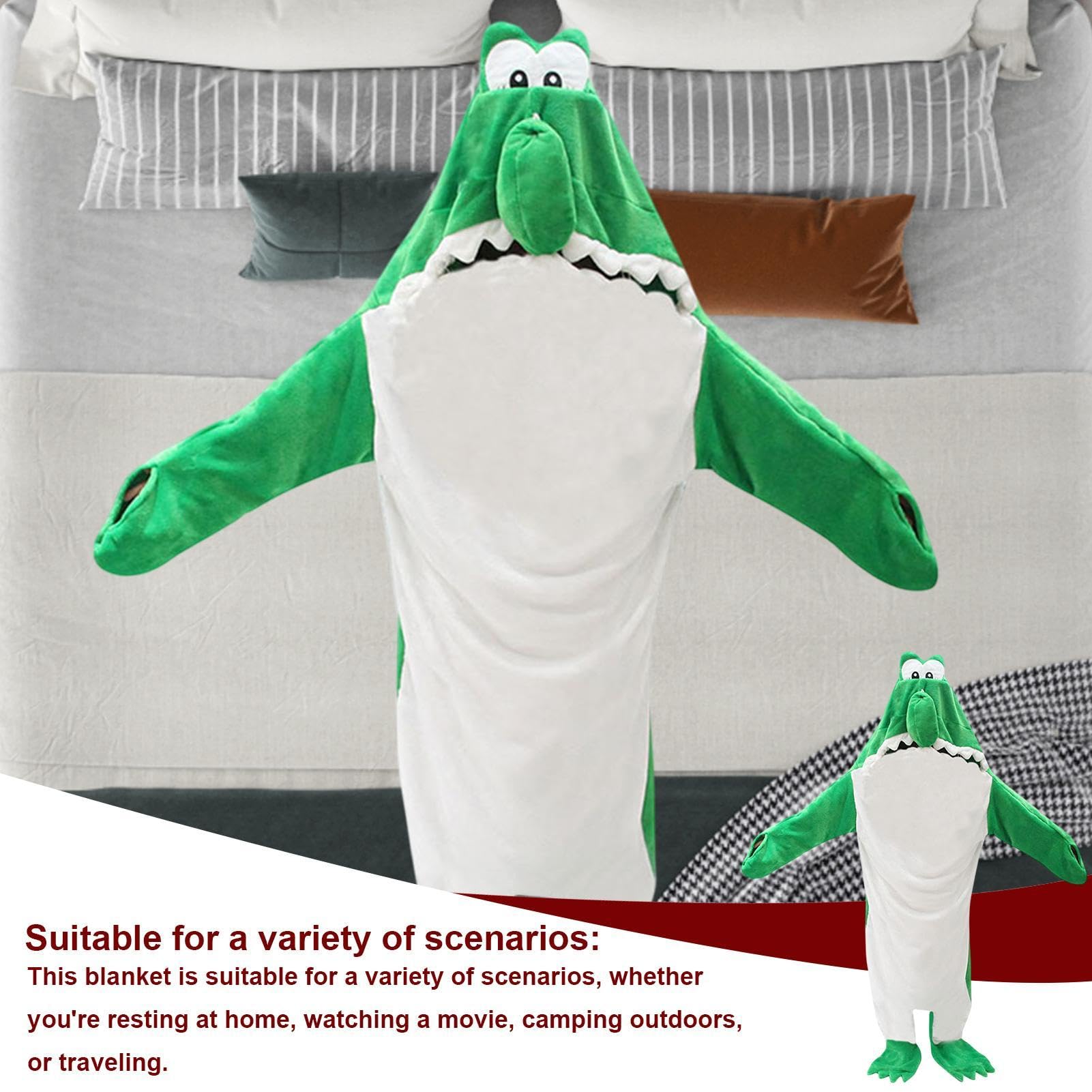 Pijama de Cuerpo Entero Dinosaurio Disfraz Cosplay Franela Suave Para Casa | Pijama de Franela para Disfraz Dinosaurio Para Otoño Invierno Clima Frío Juego Roles Disfraz Camping Viaje Mujeres