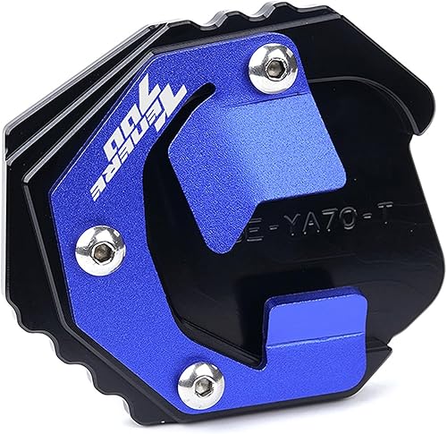 Miniatura 3 de CNC aluminio Motorcycle Kickstand Side Stand Extension Plate for Yamaha Tenere 700 XTZ T7 Tenere700 2019 2020 2021 (Color  Valve Caps-Black)