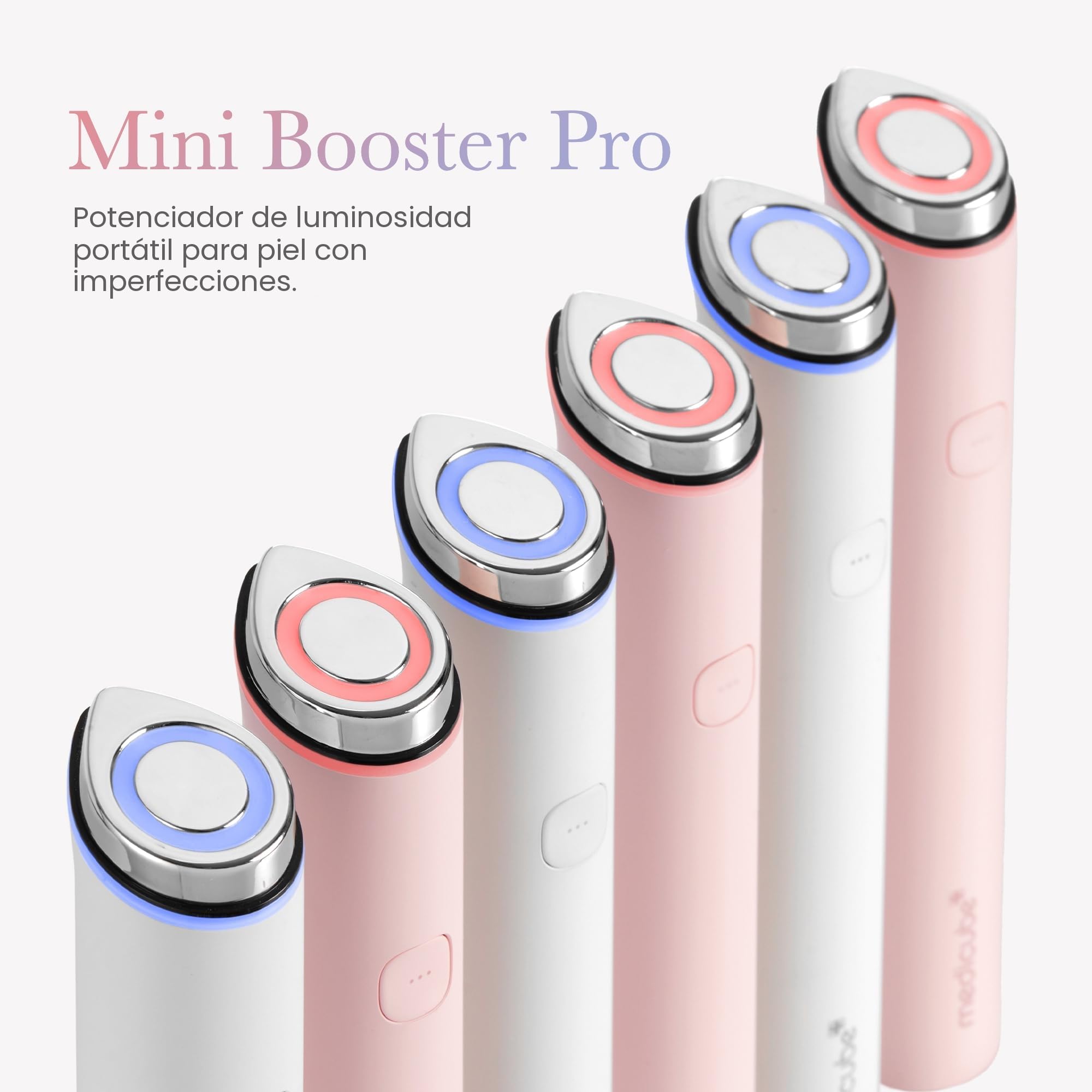 Medicube Mini Booster Pro Pink | Herramienta asequible para el cuidado facial en casa – Potenciador de brillo portátil para piel de vidrio, aumenta la absorción