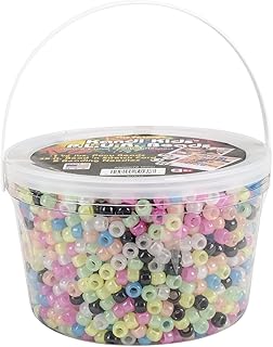 The Beadery Ultra Kandi Rave Bead Glow Bucket, Dark Multicolor