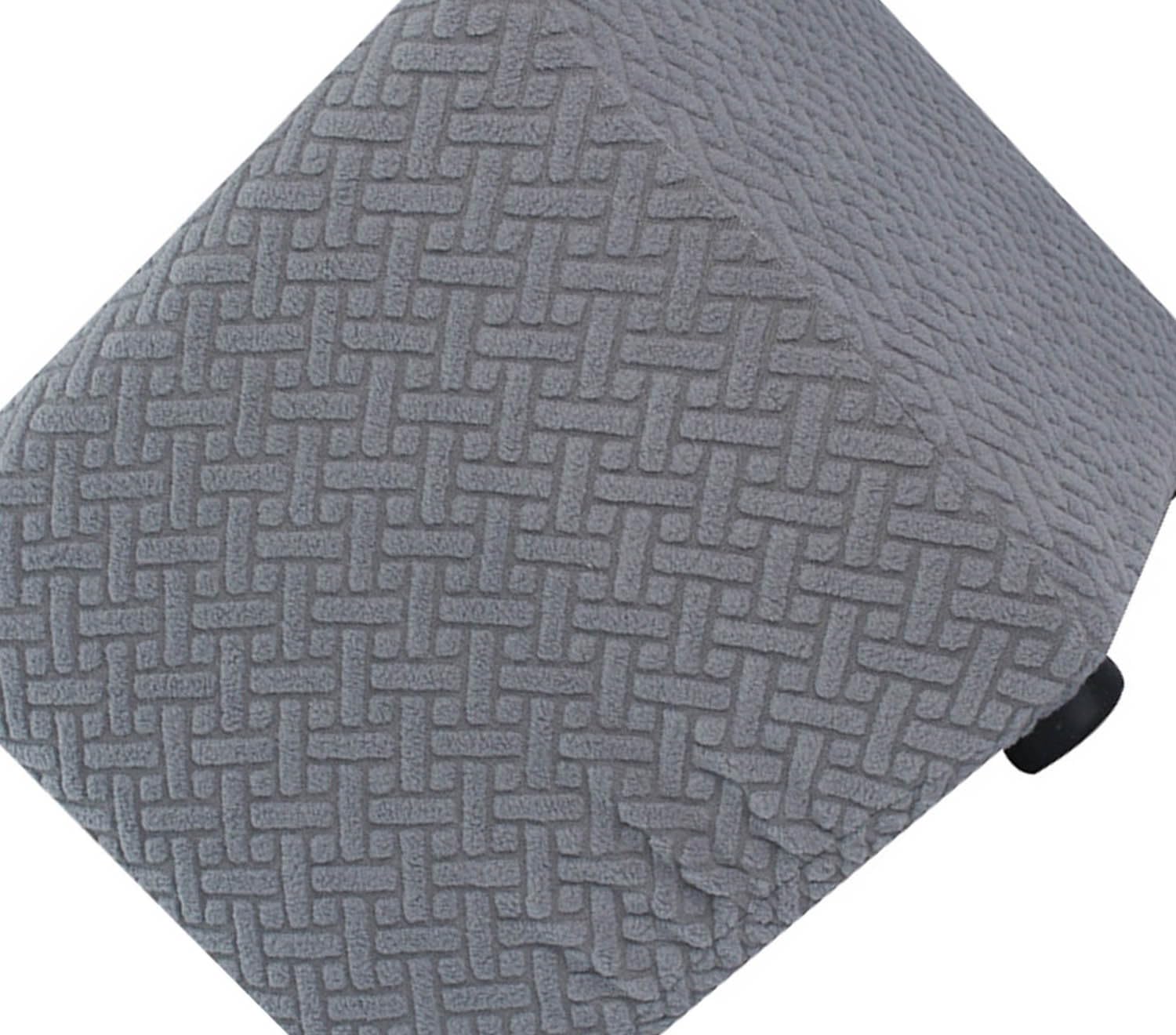 Hoowarm Ottoman Covers Elastic Luxury Footstool Protector Slipcover 40x40/45x45/50x50cm Square Ottoman Slipcovers Jacquard Soft Stool Covers for Living Room (Color : #32, Size : 35x35cm/14x14)