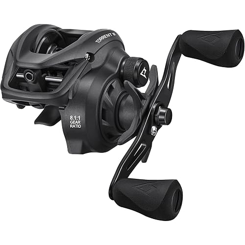 Piscifun Torrent II Baitcasting Fishing Reel, 20LB Carbon Fiber Drag Baitcasters, 6.6:1/8.1:1 Gear Ratio & Magnet Braking System Low Profile Casting Reel, Left/Right Handed