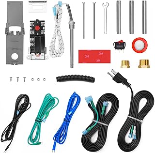 [New Upgrade] Briidea RV Electric Water Hybrid Heater Kits with Replaceable Anode Rod (Patent Pending), Electric Heat and Anode Protection, Compatible with Suburban/Atwood Water Heater (10 Gallon)