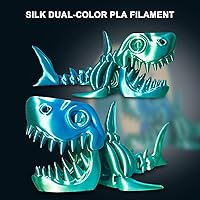 Vista 4 de Yousu - Filamento PLA de seda 1.75mm, filamento para impresora 3D de coextrusión de doble color, compatible con la mayoría de impresoras 3D, seda
