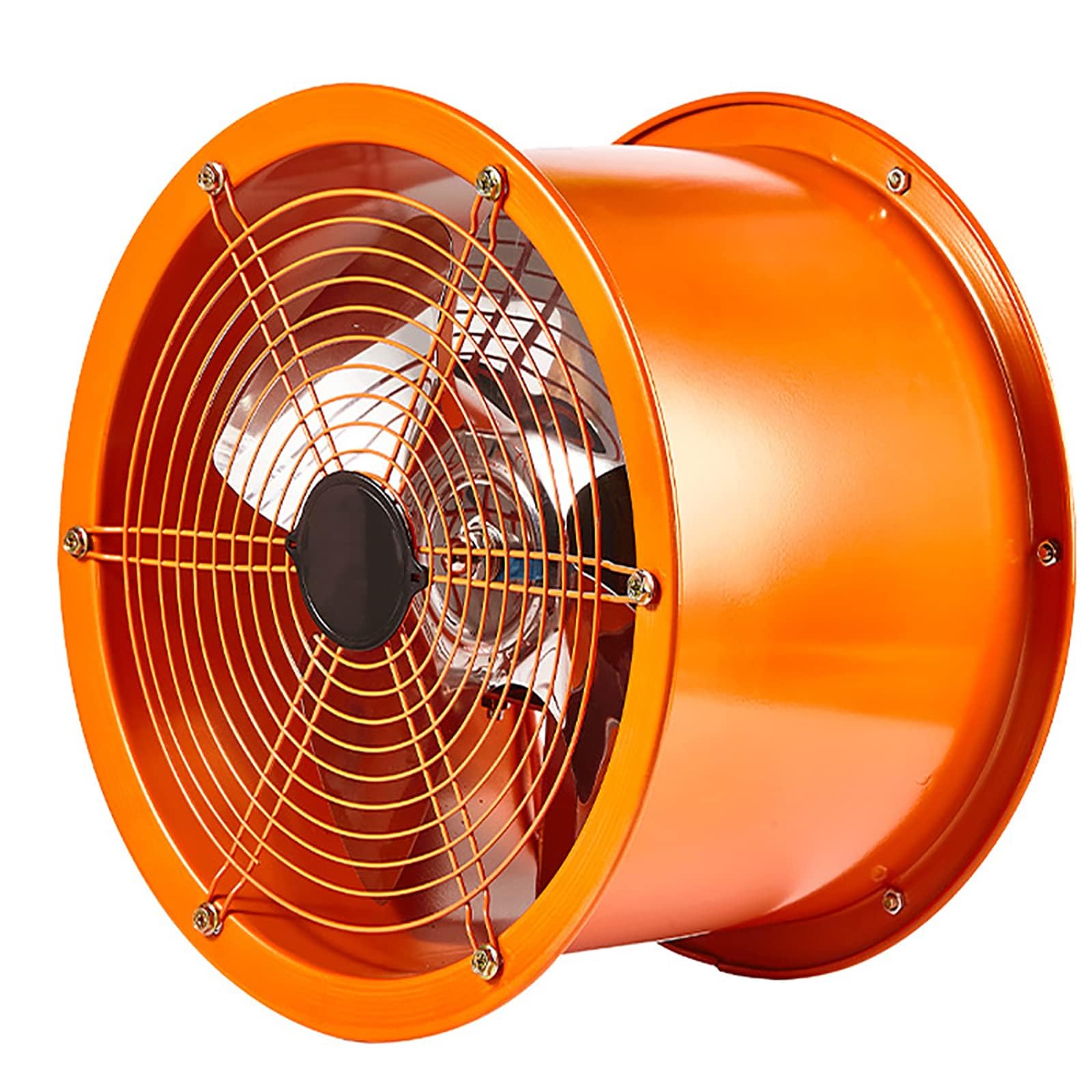 Ventilatore a tubo cilindrico da parete per cappa aspirante industriale per cucine e magazzini - Potente ventilatore portatile da 1400 giri/min per cabina di verniciatura - Esplosione assiale affidab