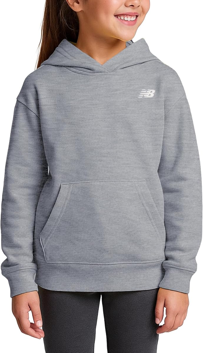 Girls Sweatshirt, Fleece Pullover Hoodie, Pockets (7-16) | Breathable Cozy Warmth without Bulk, Sporty Everyday Layer for School, Weekends & After-Practice Downtime