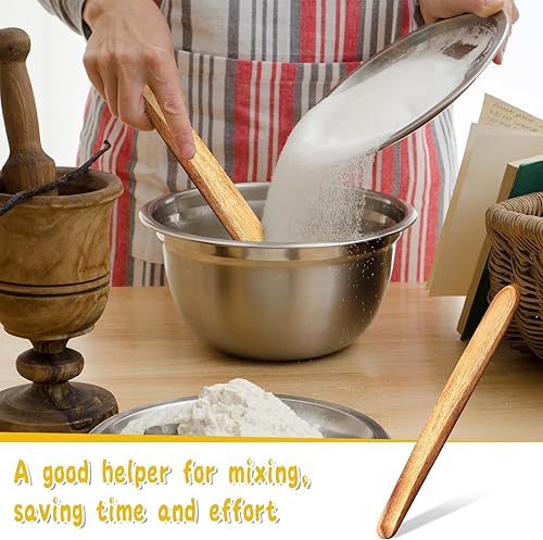 Miniatura 6 de 11 pulgadas de madera de acacia de masa madre de mezcla de pan de mezcla de palo de acacia de madera para hacer pan, herramientas para hacer pan de