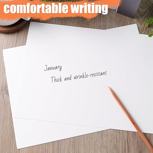 Miniatura 4 de Shindel 72 hojas de papel de cartulina para manualidades, cartulina pesada A4, papel de construcción blanco para hacer tarjetas, niños,