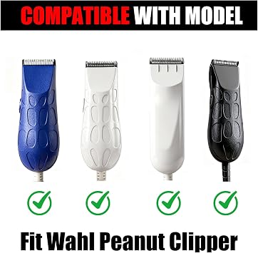 2 Pack Professional Peanut Clipper/Trimmer Snap On Replacement Blades #2068-300 - Compatible with Wahl Peanut Hair Clipper/Trimmer, Black