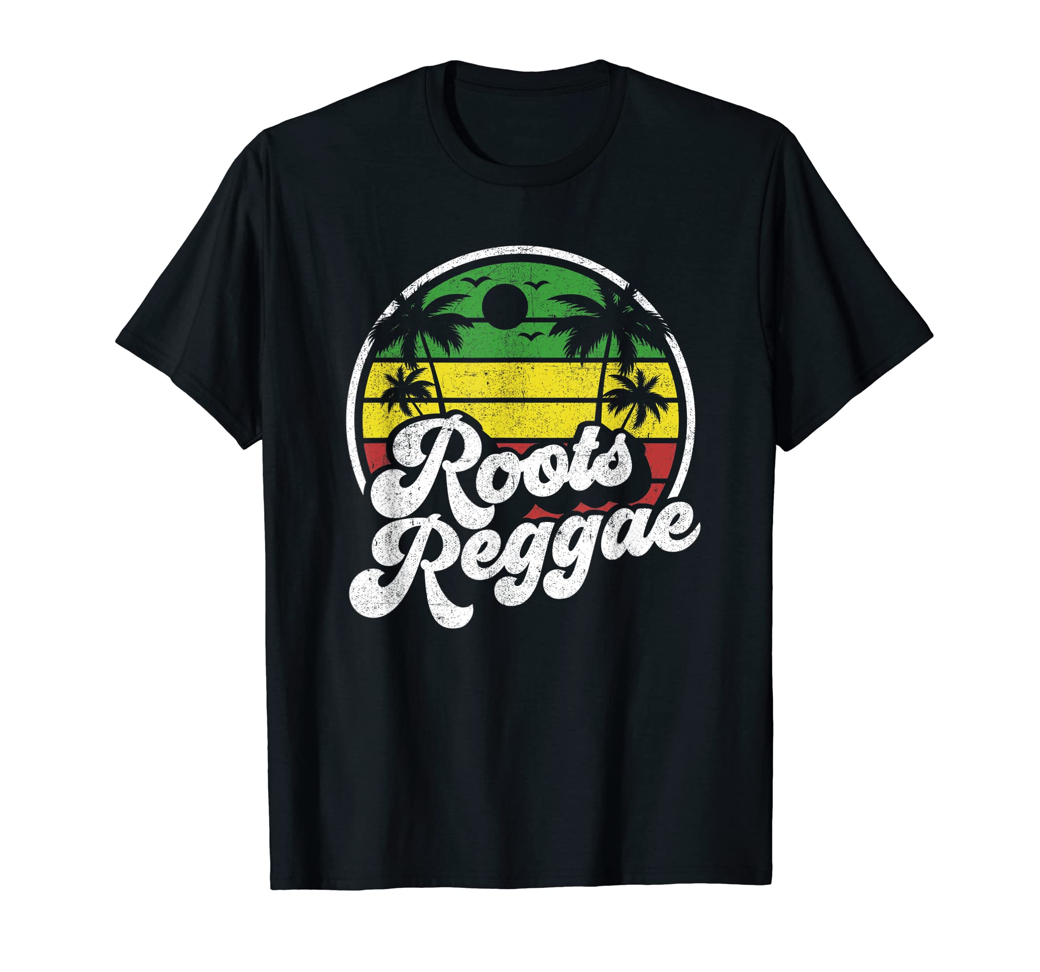 Retro Beach Vacation Summer Quotes Shirts & GiftsRoots Reggae Vintage Jamaica Rasta Jamaican Music Retro Gift T-ShirtOEKO-TEX STANDARD 100
