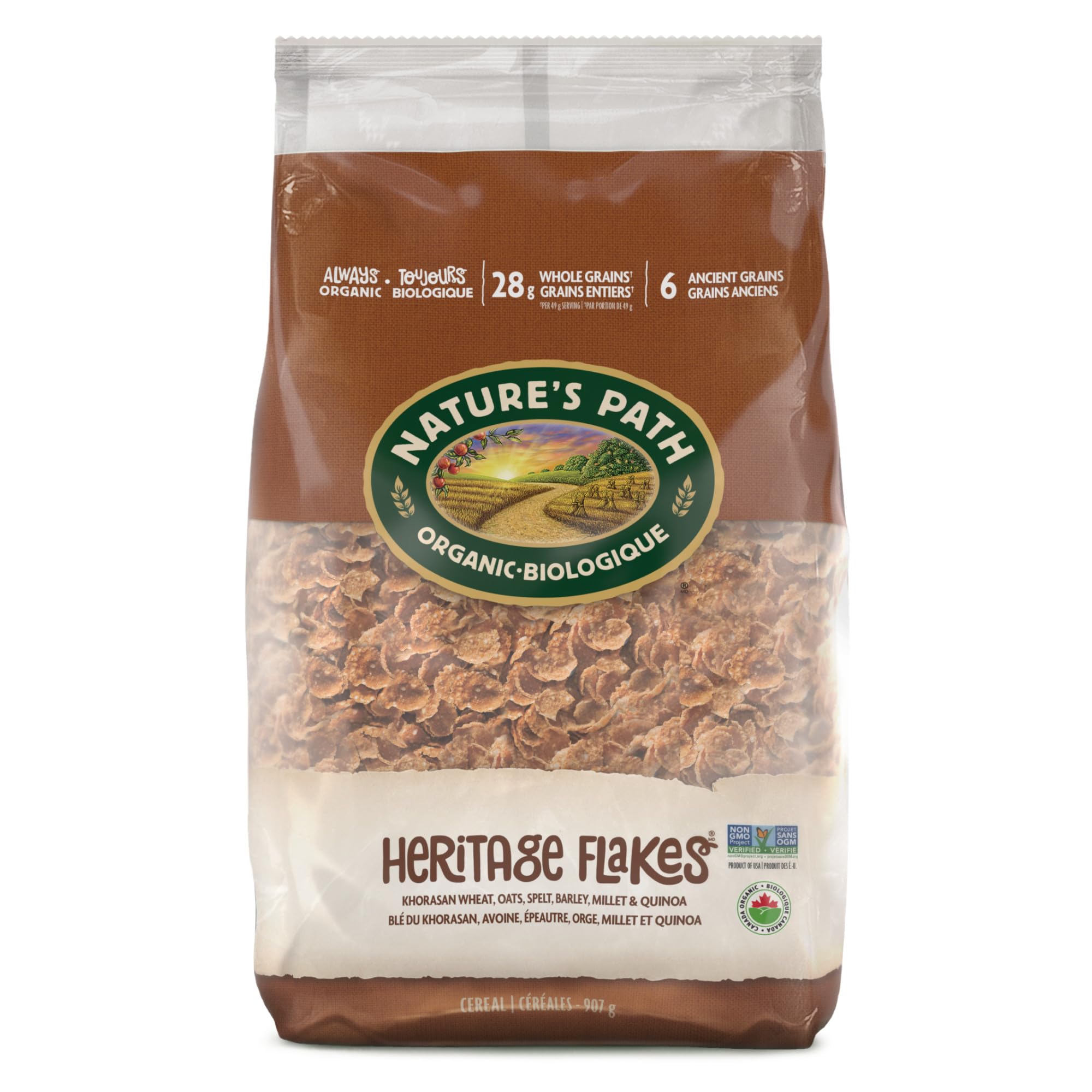 Organic Cereal; Heritage Flakes