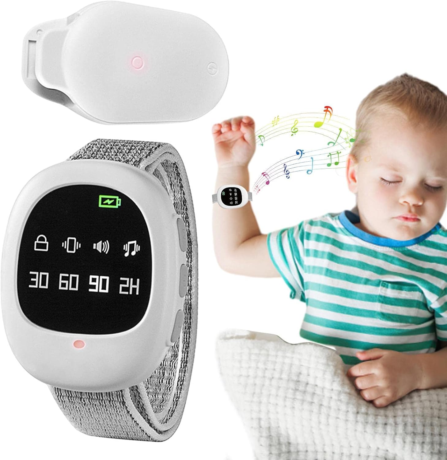 Genikeer Bedwetting Alarm For Children, Wireless Bedwetting Alarm