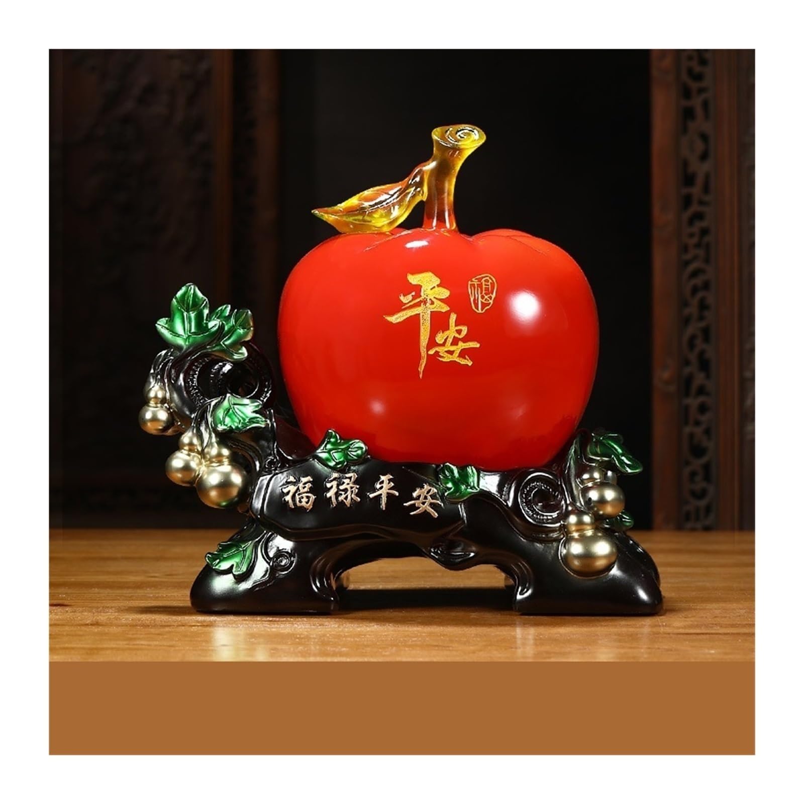 Aottsd Large Feng Shui Fruit Statue, Resin Centerpiece Decor (Large)