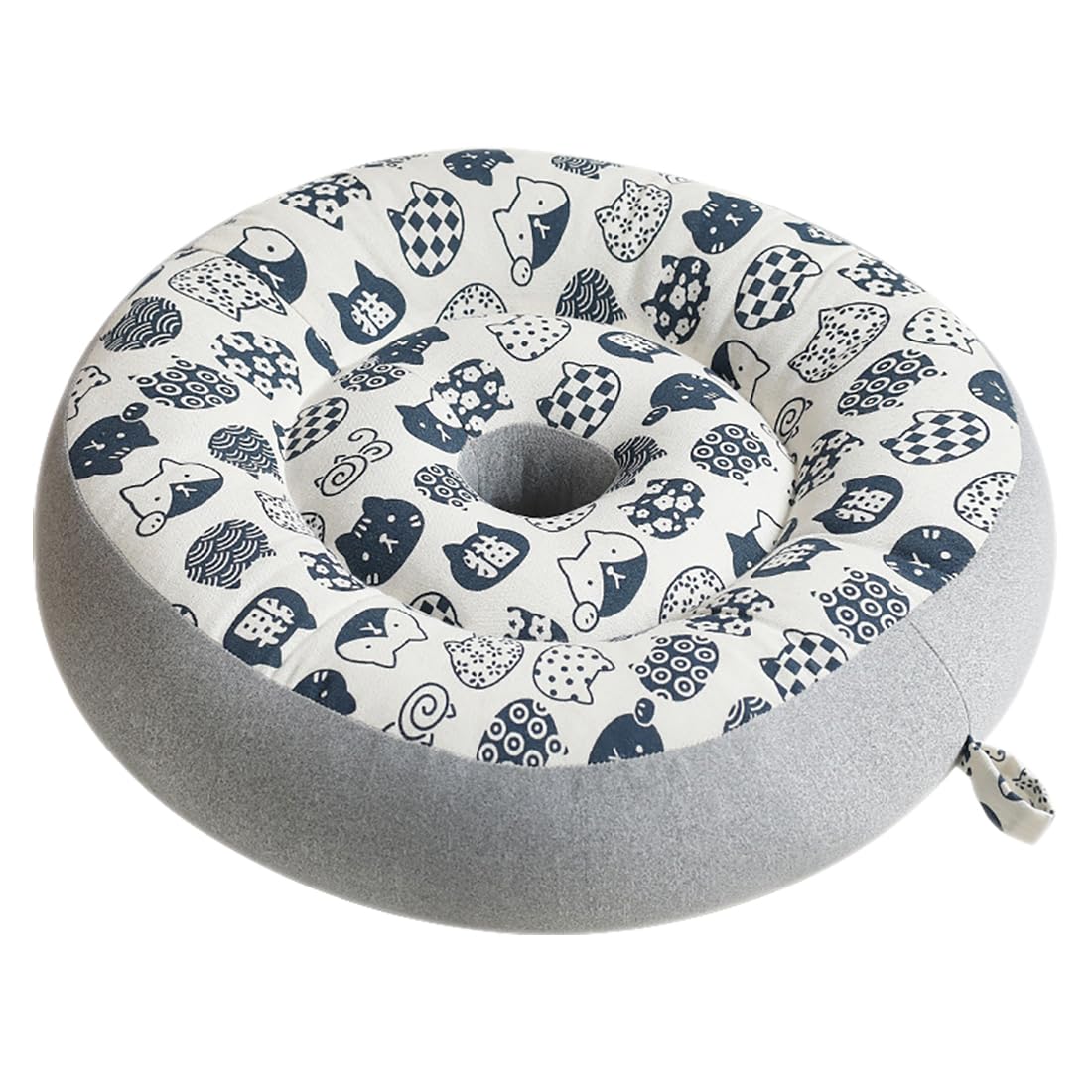 VHJdtE Seat Cushion, Round Meditation|PP Cotton Filling Comfort Sitting Pad|Ergonomic Durable Soft Seat(C,45cm(17.7in))