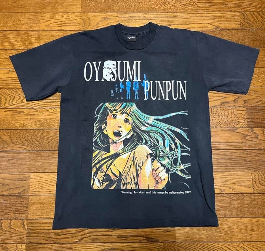 Amazon.co.jp: Vintage おやすみプンプン Bootleg T 黒 L