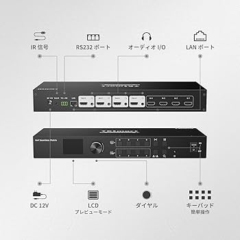 TESmart HDMIマトリックス切替器 8入力8出力 HMA0808A30 TESmart HDMIマトリックス切替器 8入力8出力 HMA0808A30 TESmart