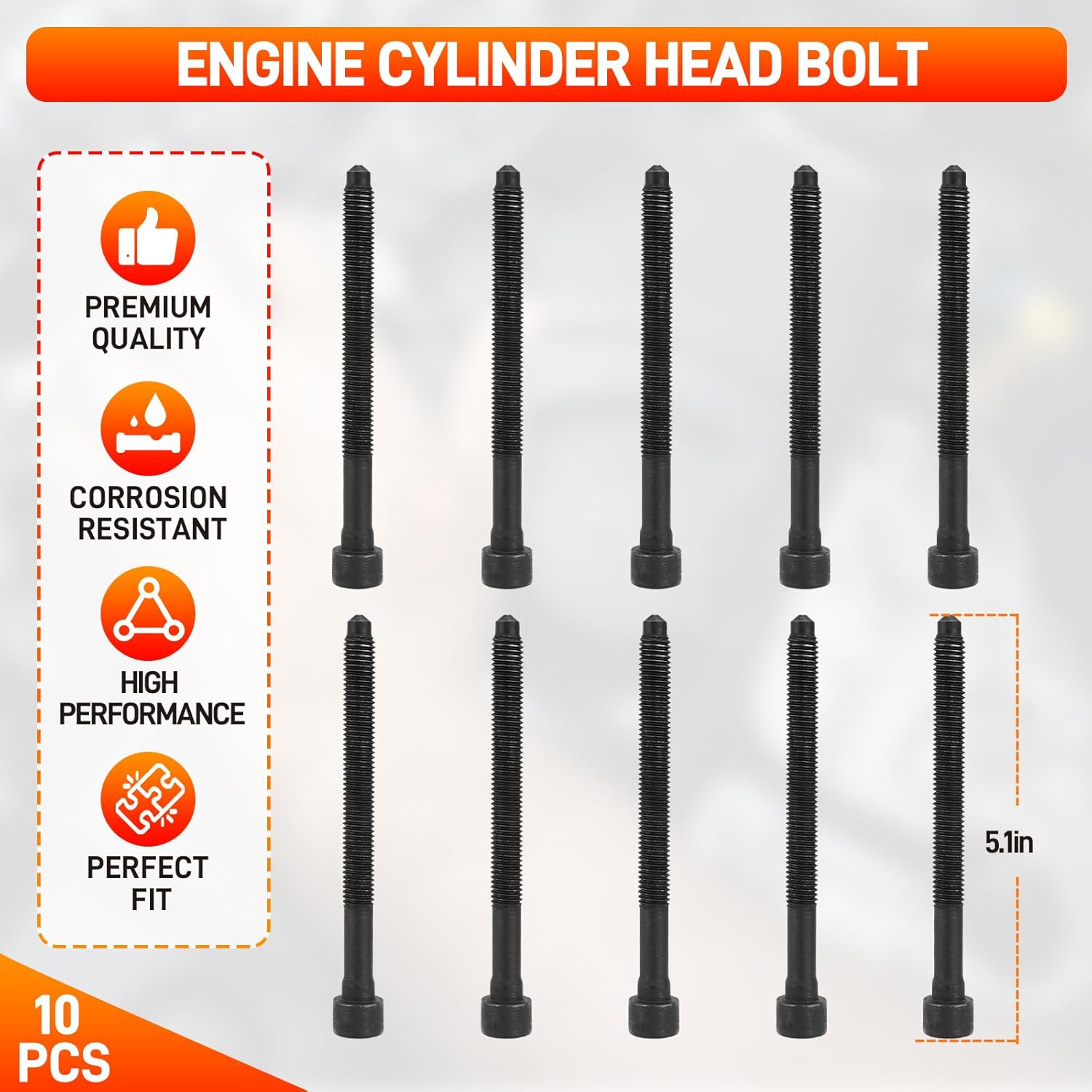 2.0T Intake Exhaust Valves & Cylinder Head Gasket Set with Bolts Compatible with 2009-2015 VW CC Jetta Eos Tiguan GTI Passat, Audi A3 A4 A5 A6 Q5 TT 2.0L L4 Engine Replace# 06D109601M 06D109611H