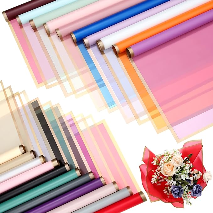 Yahenda 420 Sheet Flower Wrapping Paper Flower Bouquet