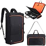 DJ Controller Case for DDJ-FLX4/ 200/400/SR2/REV1 Numark Party Mix 2/Mixtrack Platinum FX With Thick EVA Padding, Adjustable Shoulder Strap,Fits Up to 15.6