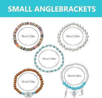 Boho Western Bracelets for Women - 5 Pcs Stackable Beaded Bracelets - Cowgirl Turquoise Jewellery Set for Beach, Birthday & Everyday Wear