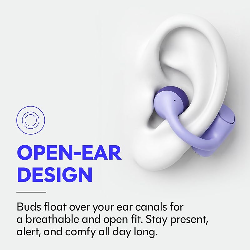 Raycon Everyday Clip On Earbuds, Open Ear & Water Resistant, 30Hr (Black) image 3