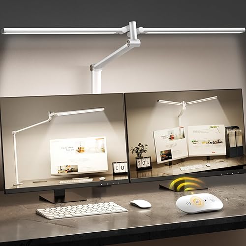 Miniatura 9 de Lámpara de escritorio LED para oficina en casa, luz de escritorio de arquitecto para cuidar los ojos con control remoto, luz de monitor de