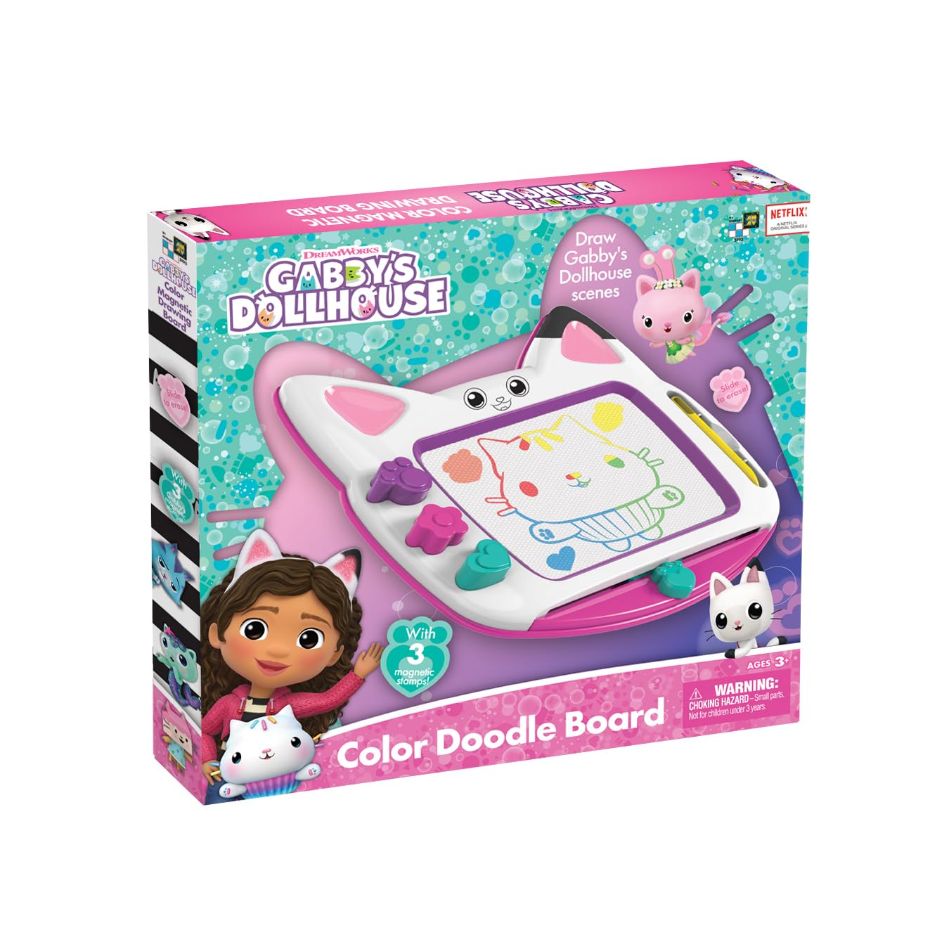 Gabby's Dollhouse Doodle Board (Colour Magnetic Drawing Board)