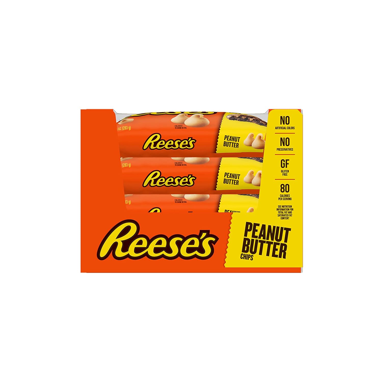 REESE'S Peanut Butter Baking Chips Bags, 10 oz (12 Count