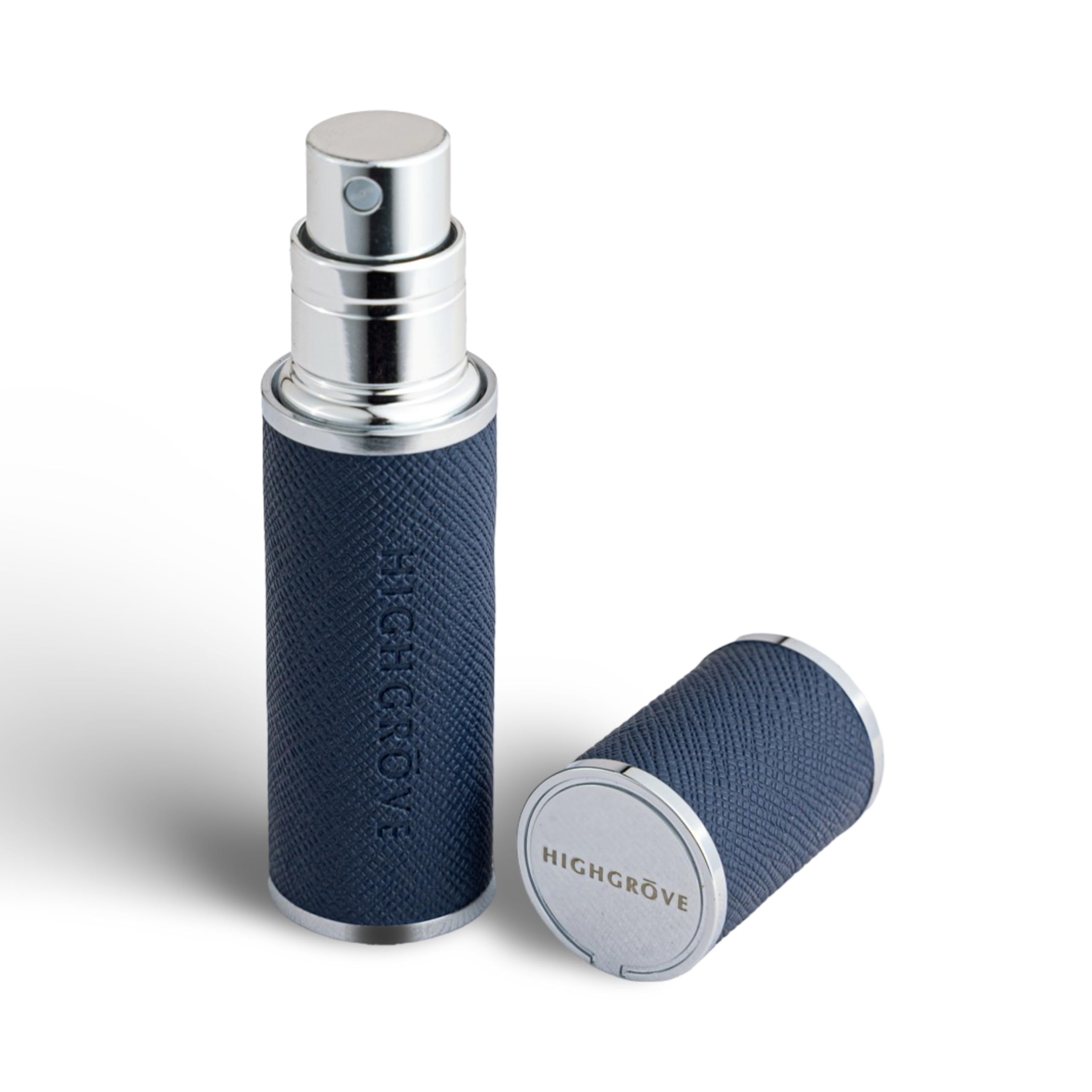 Highgrove Refillable Leakproof 5ML Mini Perfume Atomizer, Premium Zinc Alloy & PU Leather, Scratch Resistant, Quick Refill & Pocket Friendly, Ideal For Home, Travel & Office (Atlantic Blue)-image-13