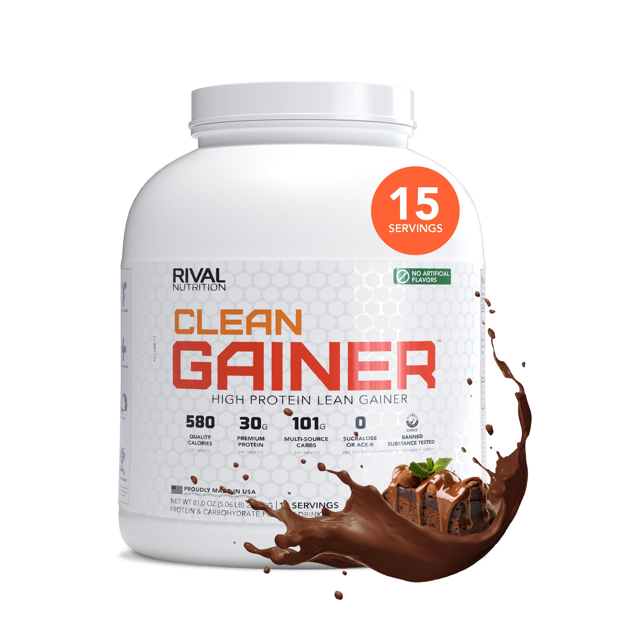 Rival Nutrition Clean Gainer Chocolate Fudge
