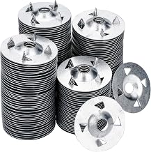 AccEncyc 150 Pcs Foam Board Fasteners Washers for Installation of Foam Board Panels 1-1/8 Inch Metal Washers for Fixing Fastening Installation