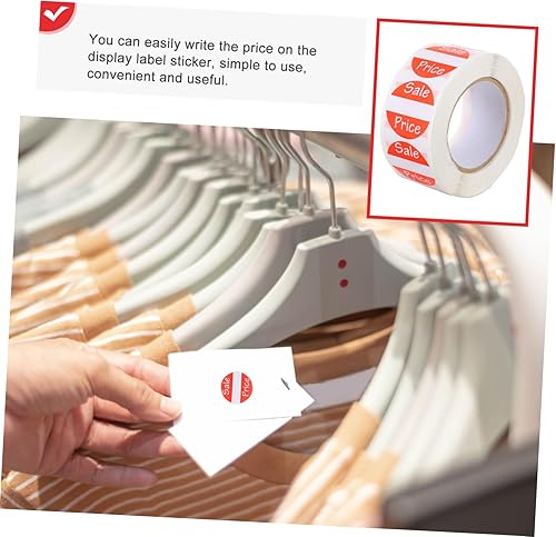 Miniatura 2 de SOLUSTRE 2 rollos de venta de etiquetas de cinta adhesivas adhesivas de garaje pegatinas de exhibición de etiquetas adhesivas para etiquetas de
