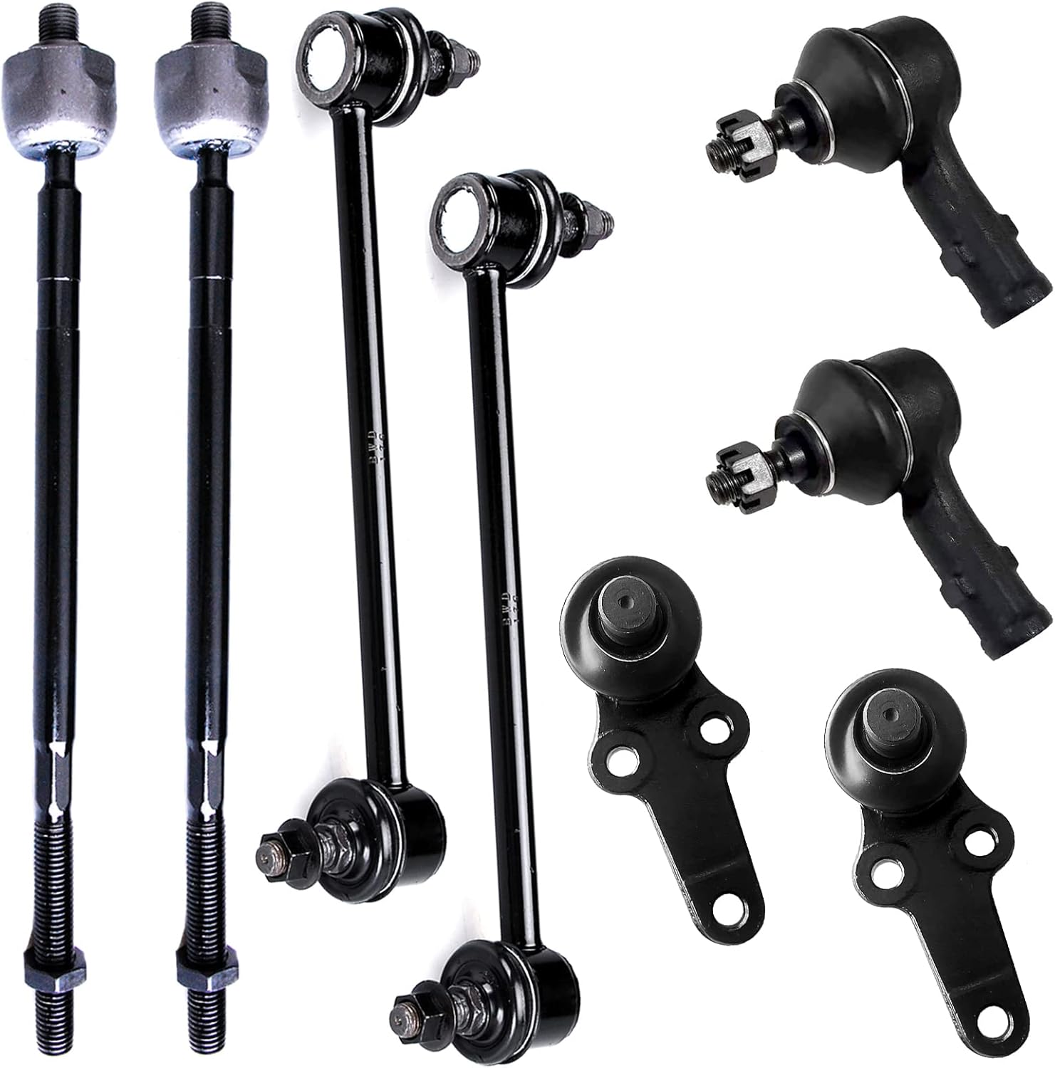 HHCM Front Rear Sway Bar Links Outer Inner Tie Rod End Kit
