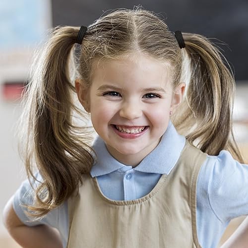 Miniatura 2 de Unaone Lazos elásticos para el cabello, 300 unidades de bandas elásticas de goma para el cabello sin arrugas, banda para el cabello de 0.079 in para