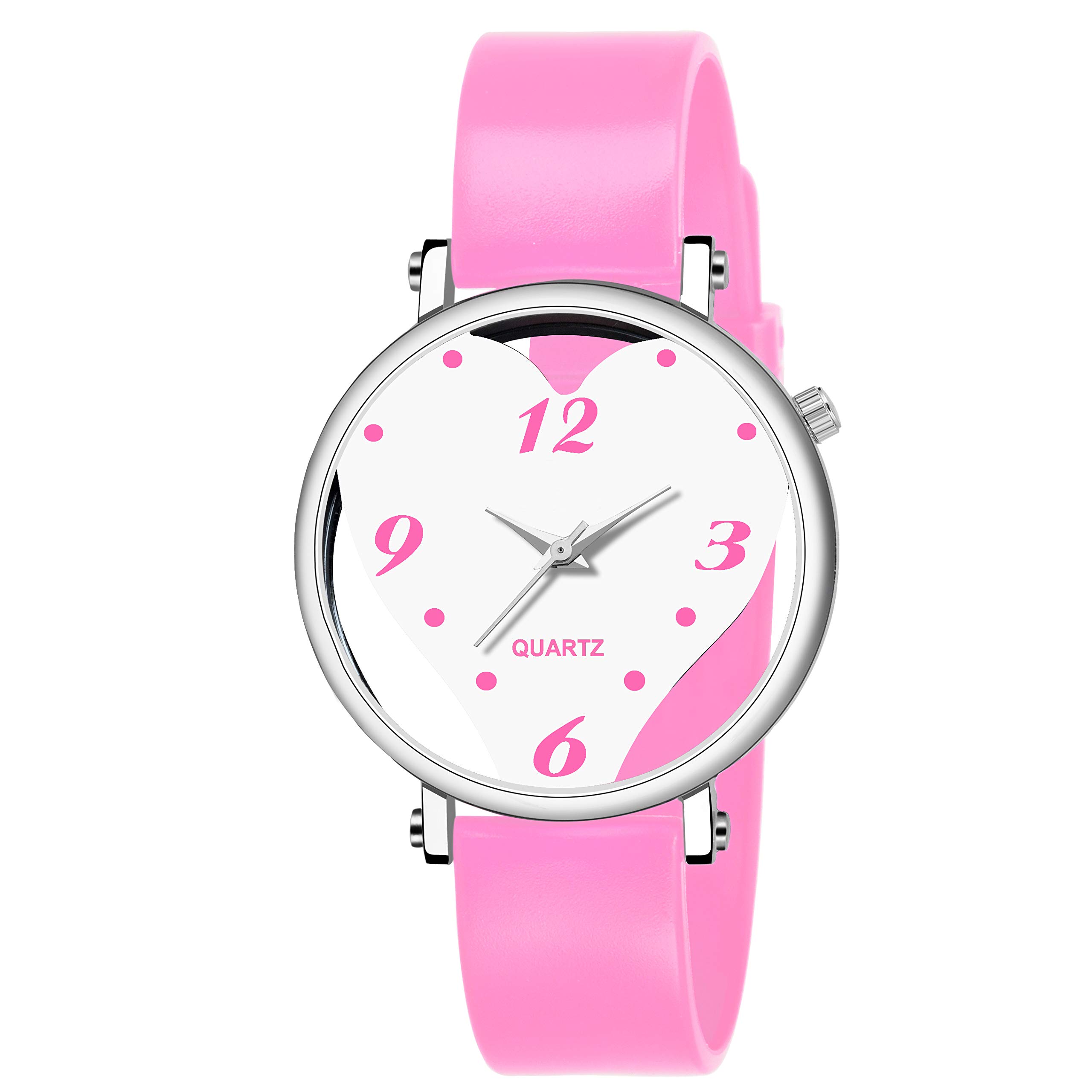 NiyatiNx�White Dial Pink Color Strep Watch for Kids Girl - for Girls and Women (B07X6N3S6W) Amazon Price History, Amazon Price Tracker
