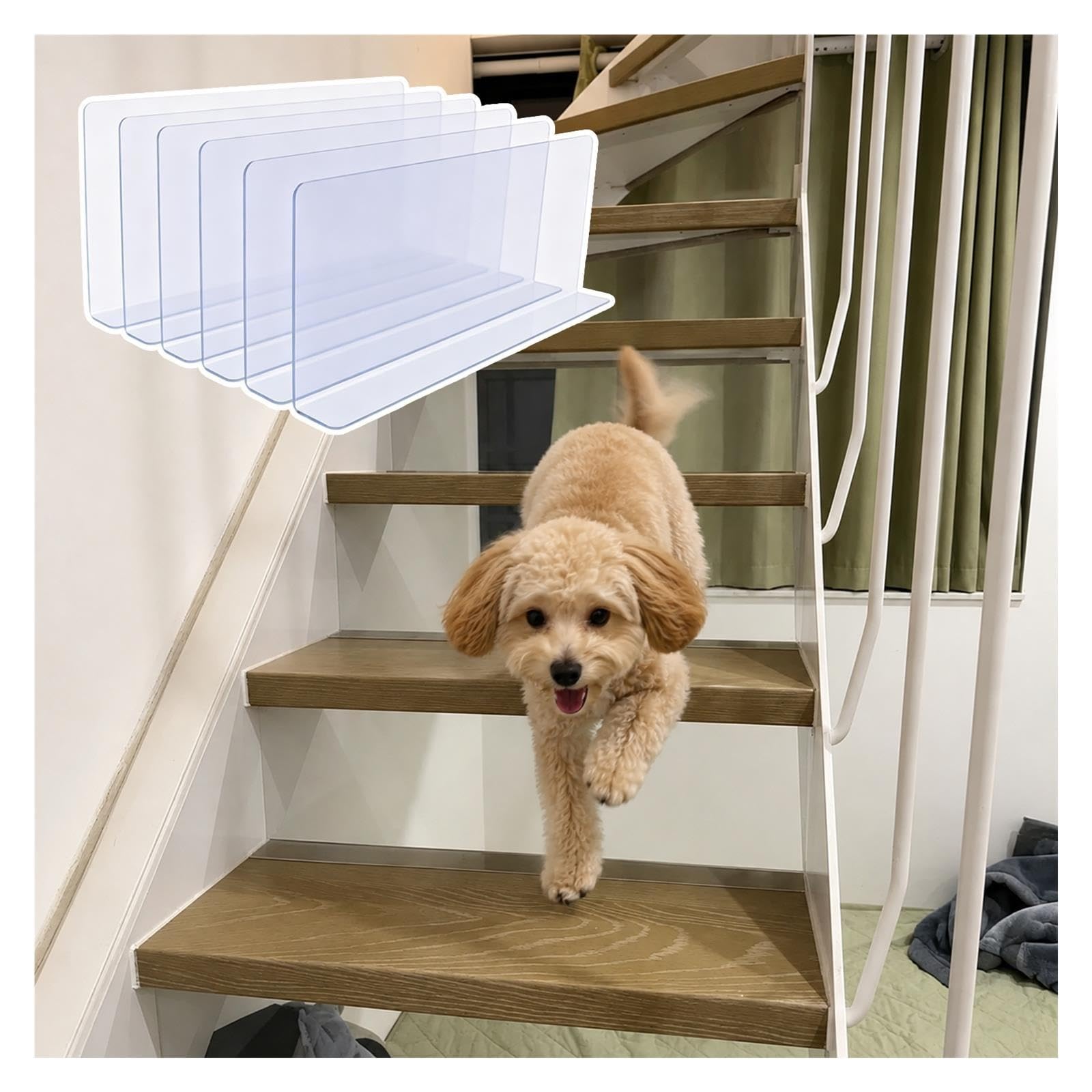 Bloqueur Sous Lit Protection Amovible Pour Escalier Ouvert, 6/8 Pièces