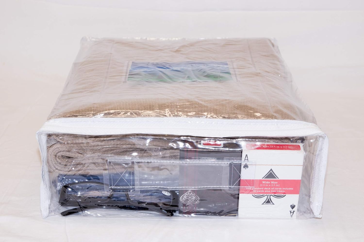 10-Pack Clear Vinyl Zippered Storage Bags 12 x 15 x 4 Inch