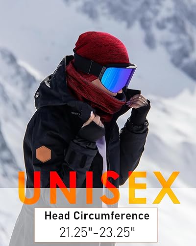 Miniatura 6 de Gorro de invierno con gorro infinito, bufanda de punto cálido y grueso forro polar con forro polar para esquí y calavera, polaina para hombres y