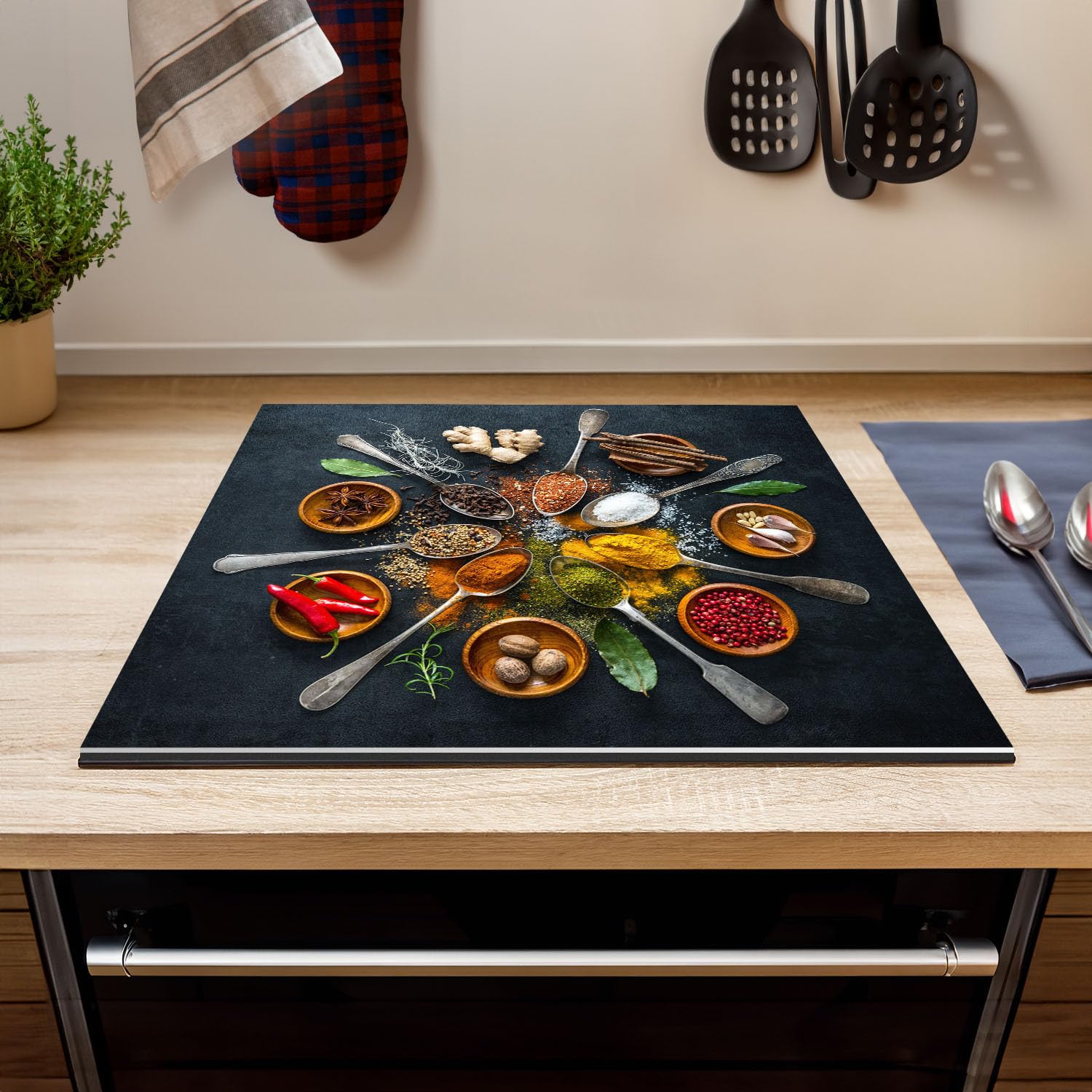 DualControl® inductie fornuis met afzuiging, 4 zones 90 cm modern in Pine green IM9034 PG MZ S | Nederland