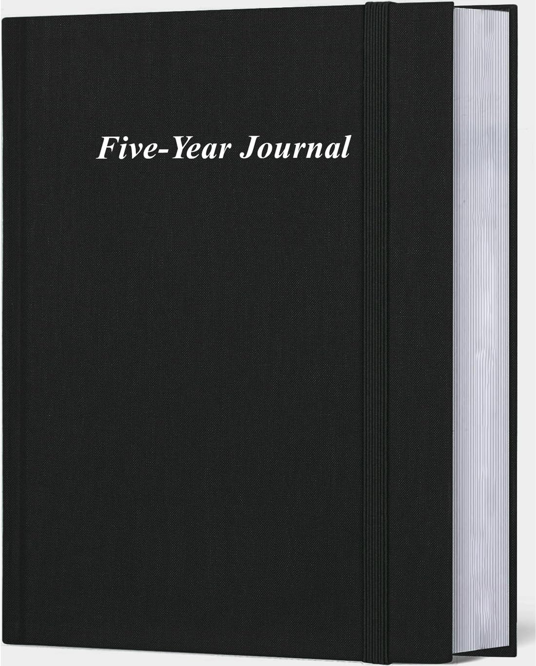 Hard Cover 5 Year Journal | The Easiest to Use Five Year Journal | Quick and Easy Five Year Daily Journal System | 8.5'' x11'', Black