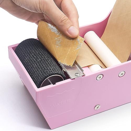 Miniatura 3 de BOMEI PACK Cinta adhesiva reforzada de papel kraft activado por agua, paquete de 2 unidades de 3 pulgadas x 380 pies, para envío seguro y resistente