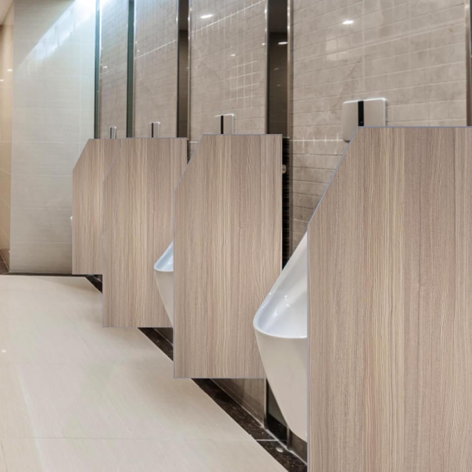 Urinal Partition, Men's Urinal Privacy Screen Divider Partition, Wall-Mounted Urinal Screen Toilet Partition for Hotel/Schools/Kindergartens/Shopping Malls/Public Places(1Pcs)